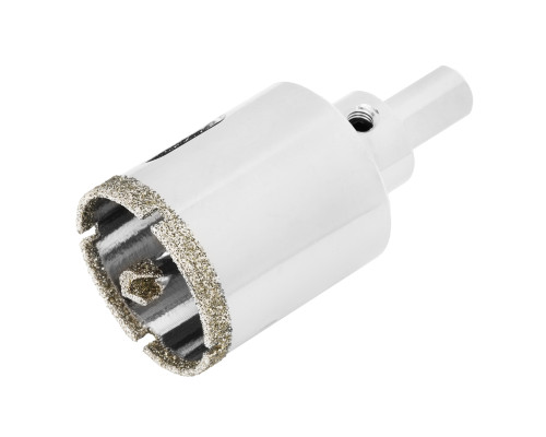 Сверло алмазное по керамограниту, 35 х 67 мм, центрирующее сверло, 3-гран. хвост. (уп.18шт)-TM MTX