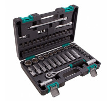Набор инструментов, 1/2",1/4", CrV, пласт. кейс 60 пред. - ТМ STELS