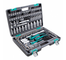 Набор инструментов, 1/4", 3/8", 1/2", Cr-V, S2, усилен. кейс, 151пред. - ТМ STELS
