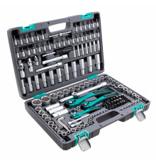 Набор инструментов, 1/4", 3/8", 1/2", Cr-V, S2, усилен. кейс, 151пред. - ТМ STELS