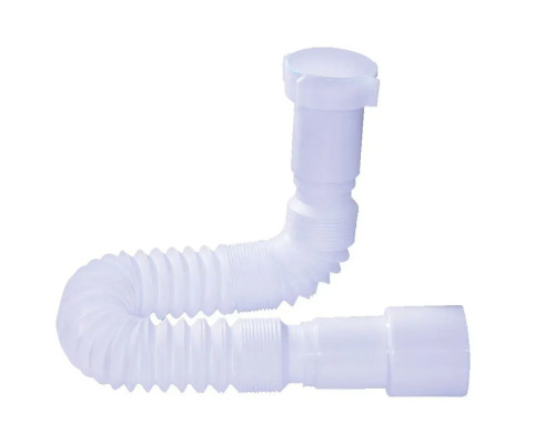 Гофротруба соеденительная с н/г 1 1/2", 1300мм, выход (40/50мм) Warerstal