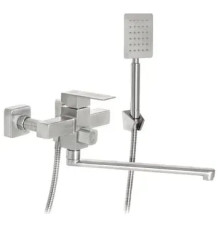 Смеситель ванна MIXXUS KUB-006 S-плоский, длинный излив, однорычажный (к.40) TM MIXXUS