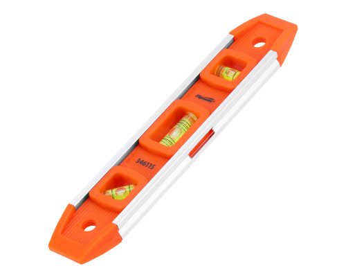 Уровень 235мм, 3глазка, усиленный, пластмассовый "Торпедо" (IV) - TM Sparta