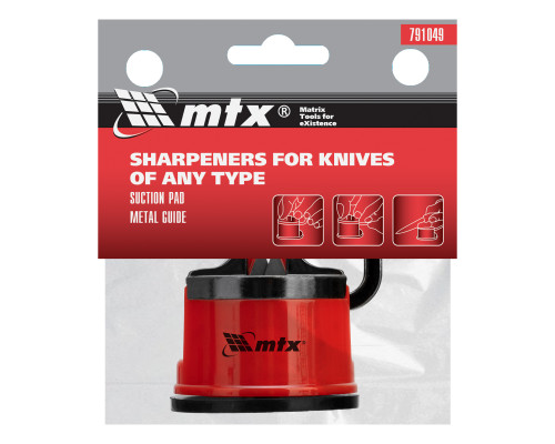 Устройство для заточки ножей любого типа, метал. направ., крепление на присоске - TM MTX
