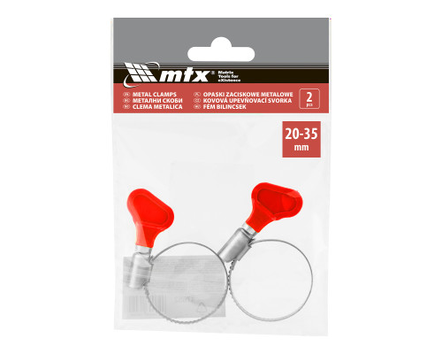 Хомут с ключом 20-35мм - 2шт. - TM MTX