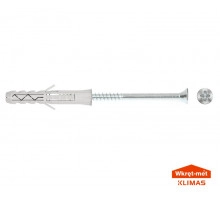 Распорный дюбель с шурупом для древесины 10/5x60 (уп.100 шт) Wkret-Met