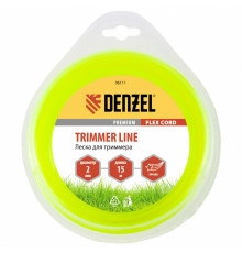 Леска для триммера, звезда 2.0 мм х 15 м, блистер Flex cord (160/40) - ТМ Denzel