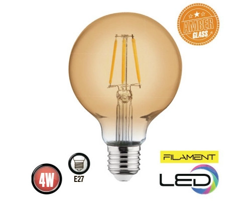 Лампа Ретро LED RUSTIC GLOBE (E27 4W 2200K 360Lm) 220-240V Лампа Ретро LED RUSTIC GLOBE (E27 4W 2200K 360Lm) 220-240V