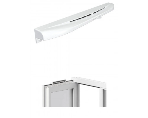Оконный приточный клапан (проветриватель) WV350 white (40шт) - ТМ ЭРА Оконный приточный клапан (проветриватель) WV350 white (40шт) - ТМ ЭРА