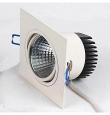 Светильник потолочный точечный квадрат LED 10W 6400K 539Lm (белый) / 220-240V / IP20 - HL6711L