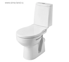 Унитаз-компакт Аллегро Лайт, косой выпуск; арм,- двухрежимная; сид.- дюропласт - ТМ SANTEK