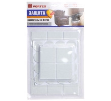 Протекторы защитные из фетра, в ассортименте Ø 20mm, Ø 30mm, 24*24mm, 46*46mm (уп30)